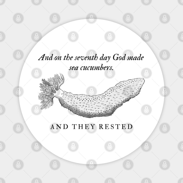 God Made Sea Cucumbers Magnet by seacucumber